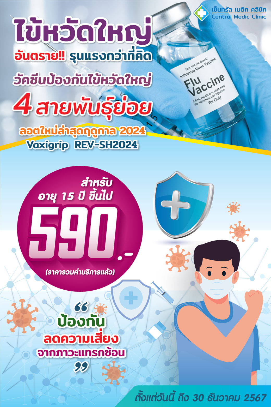 [หมด] วัคซีนไข้หวัดใหญ่